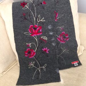 Beautiful embroidered long scarf